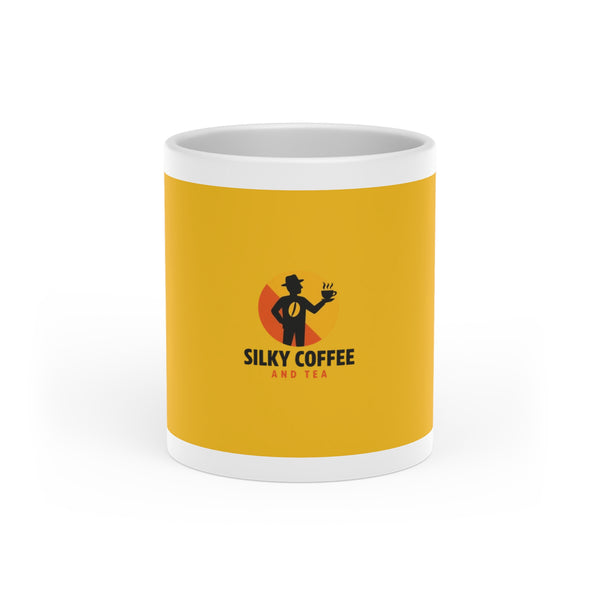 Silky Coffee Heart-Shaped Mug