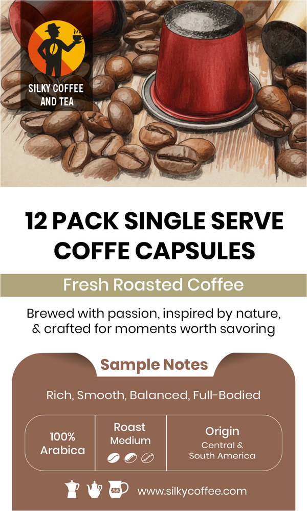 12 Pack Single Serve Coffee Capsules
